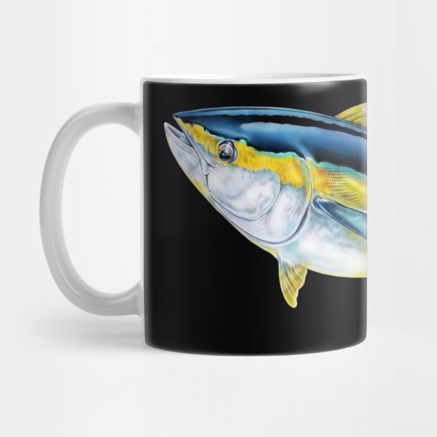 Yellowfin Tuna by Tim Jeffs Art